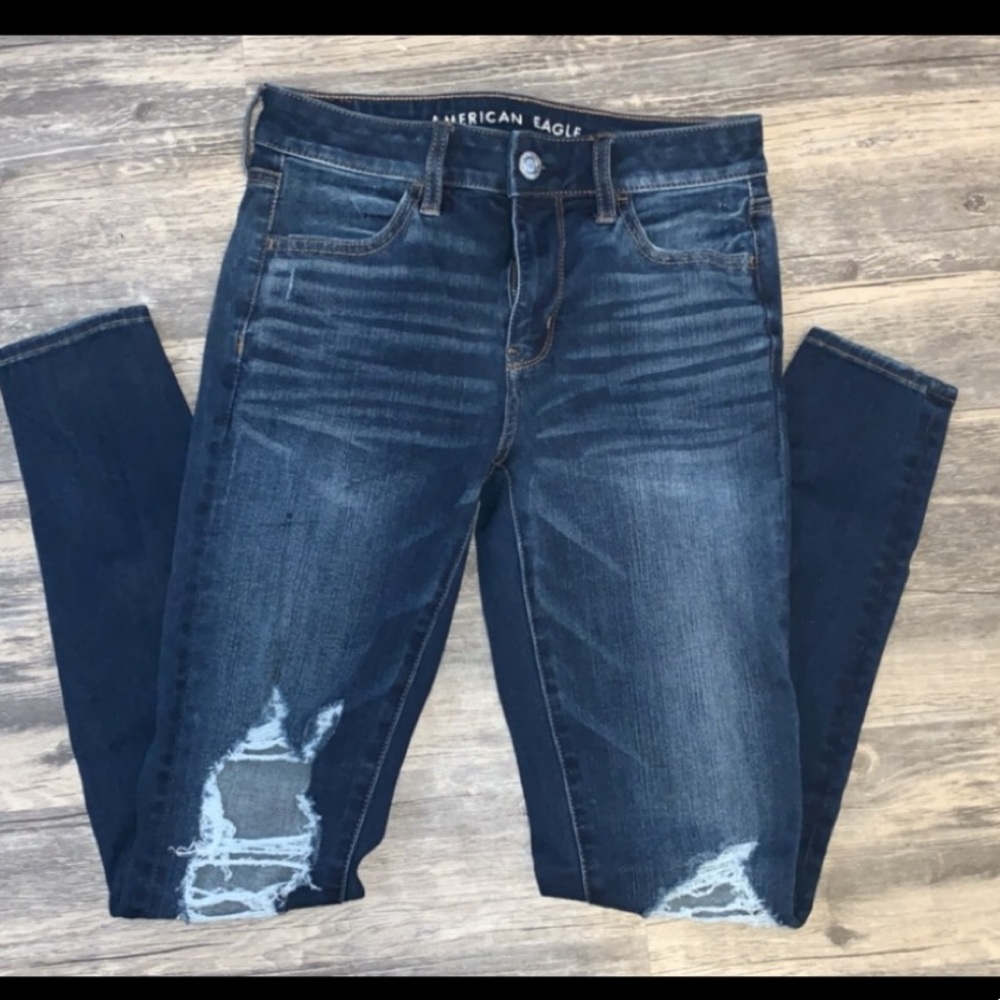 Hi-rise American eagle jeggings